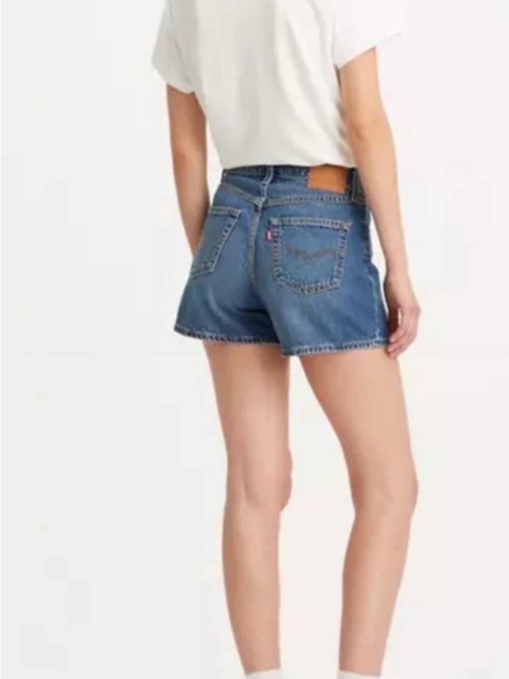 Levi’s High Waisted Mom Shorts. Medium Wash. Classic. Summer. SZ 31 - Picture 2 of 10